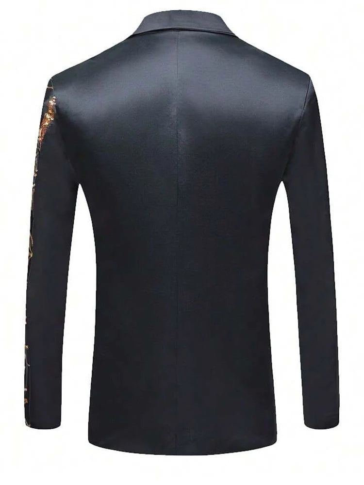 Formal Sequin Blazer Men